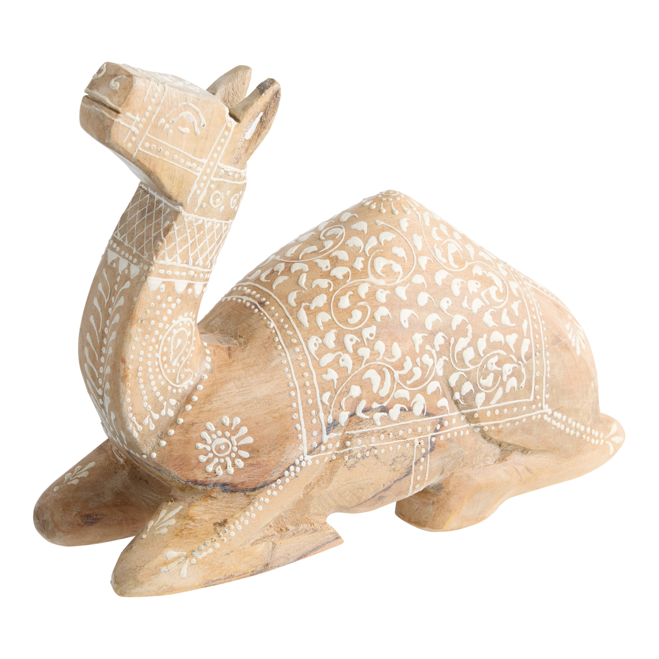 Carved Wood Henna Camel Decor - World Market