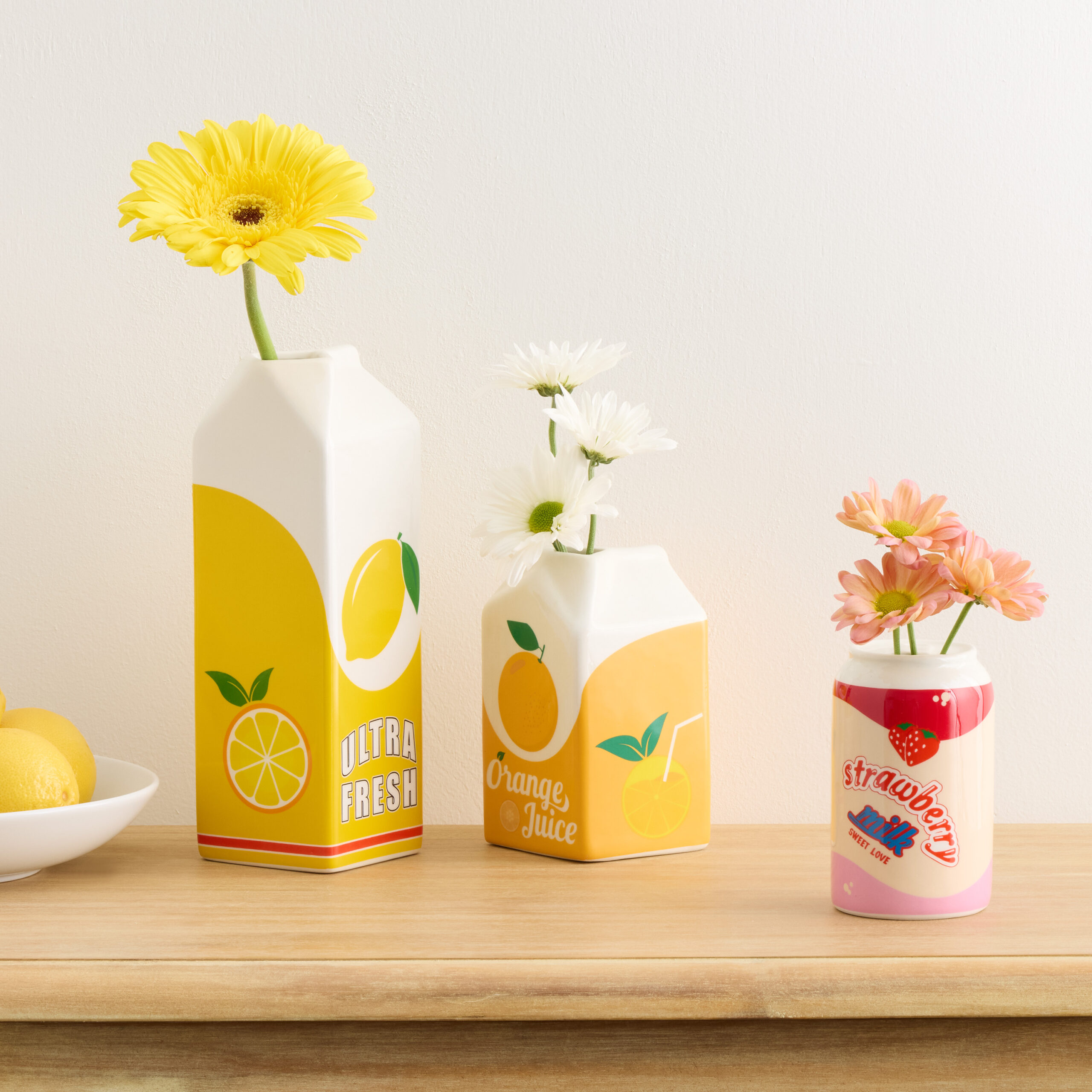 Ceramic Retro Drink Container Vase Collection - World Market