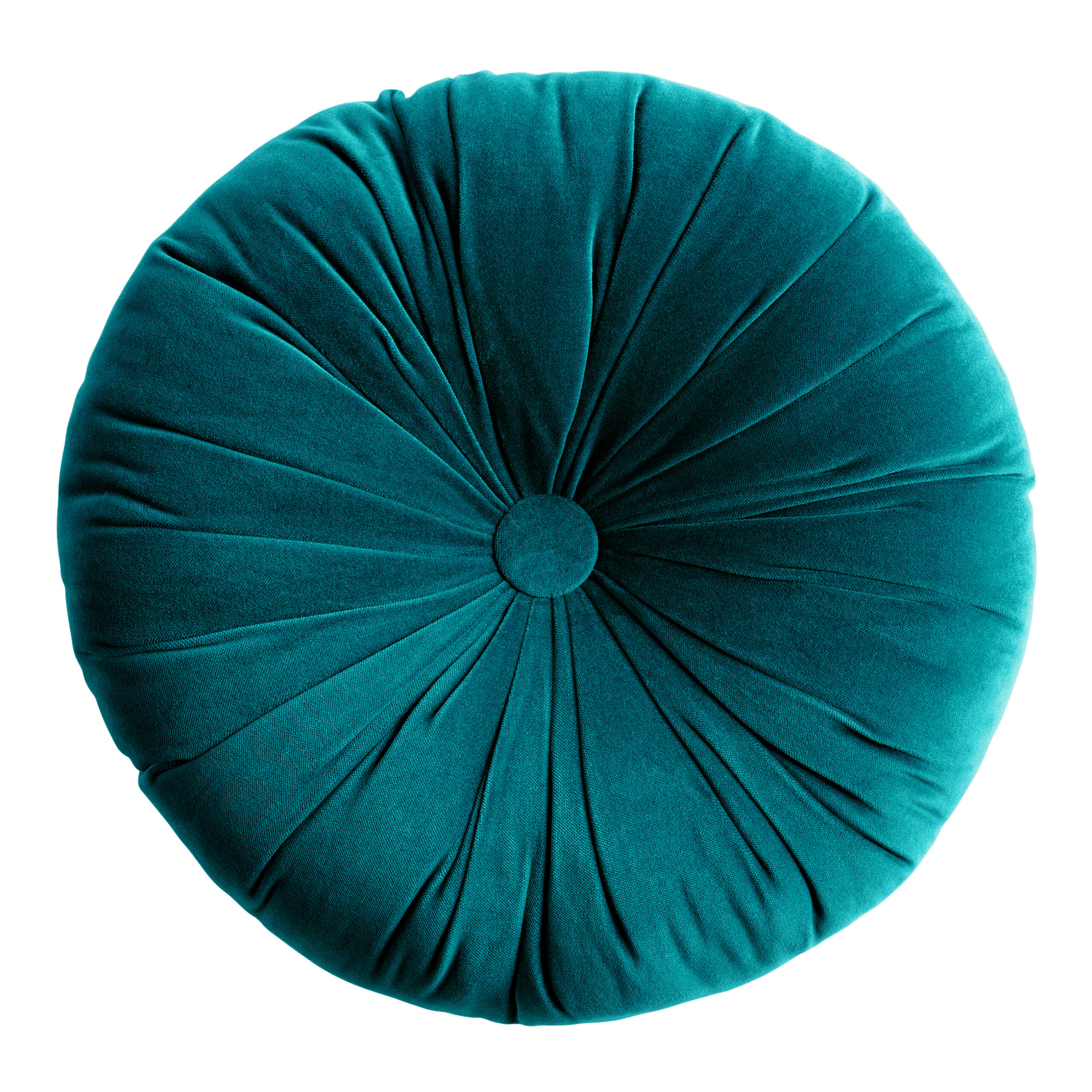 Round Tufted Velvet Throw Pillow - World Market