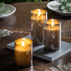 Set of 3 LED Candle Votive