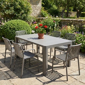 Modura Henrik Rectangular Dining Table with 6 Alma Armchairs Modura Henrik Rectangular Dining Table with 6 Alma Armchairs