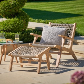 Sesto Garden Chair and Footstool Set Sesto Garden Chair and Footstool Set