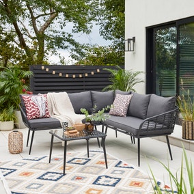 Singapore 6 Seater Corner Garden Sofa Set