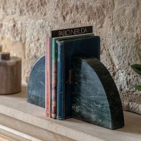 Set of 2 Tamera Marble Bookends